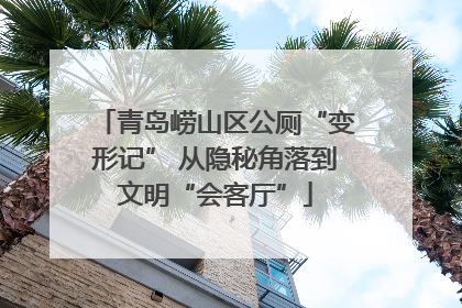 青岛崂山区公厕“变形记” 从隐秘角落到文明“会客厅”