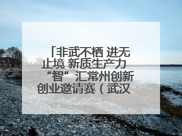 非武不栖 进无止境 新质生产力“智”汇常州创新创业邀请赛（武汉站）圆满举办