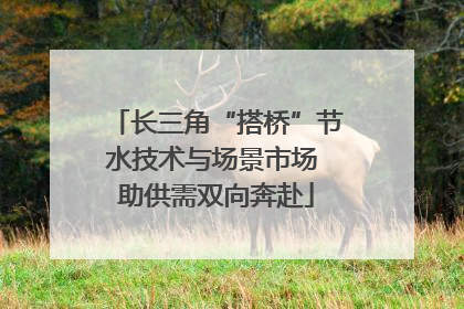 长三角“搭桥”节水技术与场景市场 助供需双向奔赴