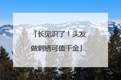 长见识了！头发做刺绣可值千金