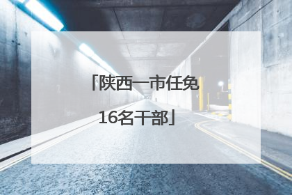 陕西一市任免16名干部