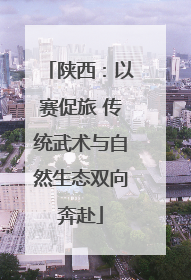 陕西：以赛促旅 传统武术与自然生态双向奔赴