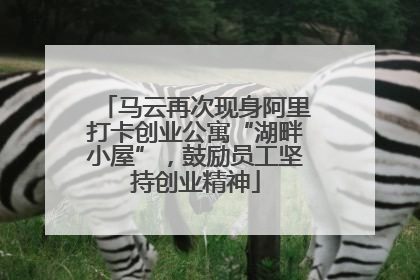 马云再次现身阿里打卡创业公寓“湖畔小屋”，鼓励员工坚持创业精神
