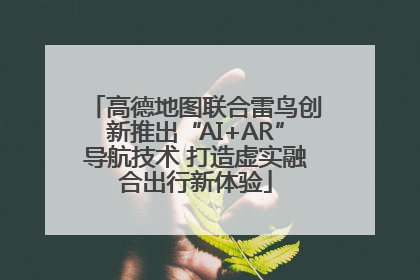 高德地图联合雷鸟创新推出“AI+AR”导航技术 打造虚实融合出行新体验