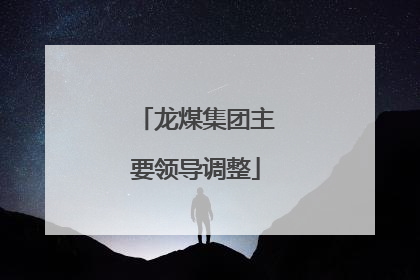 龙煤集团主要领导调整