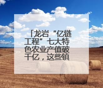 龙岩“亿链工程”七大特色农业产值破千亿，这些镇企成标杆→