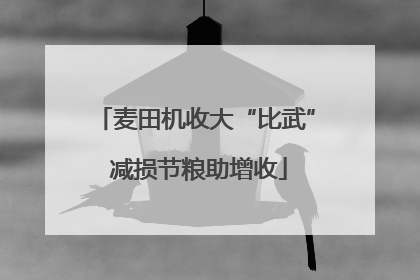 麦田机收大“比武” 减损节粮助增收