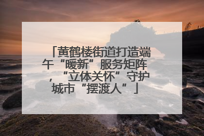 黄鹤楼街道打造端午“暖新”服务矩阵，“立体关怀”守护城市“摆渡人”