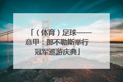 （体育）足球——意甲：那不勒斯举行冠军巡游庆典