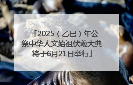 2025（乙巳）年公祭中华人文始祖伏羲大典将于6月21日举行