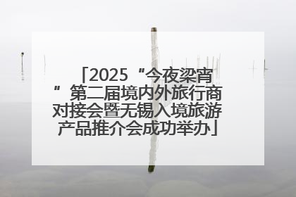 2025“今夜梁宵”第二届境内外旅行商对接会暨无锡入境旅游产品推介会成功举办