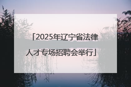2025年辽宁省法律人才专场招聘会举行