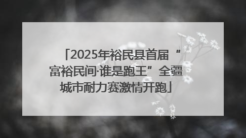2025年裕民县首届“富裕民间·谁是跑王”全疆城市耐力赛激情开跑