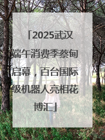 2025武汉端午消费季蔡甸启幕，百台国际级机器人亮相花博汇