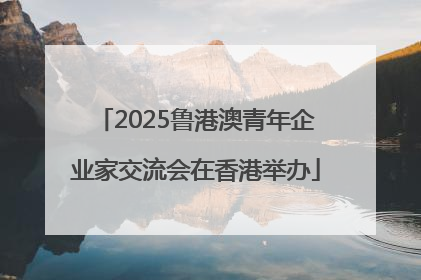 2025鲁港澳青年企业家交流会在香港举办