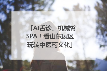 AI舌诊、机械臂SPA！看山东展区玩转中医药文化