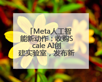 Meta人工智能新动作：收购Scale AI创建实验室，发布新世界模型